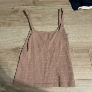 Nude spandex tank